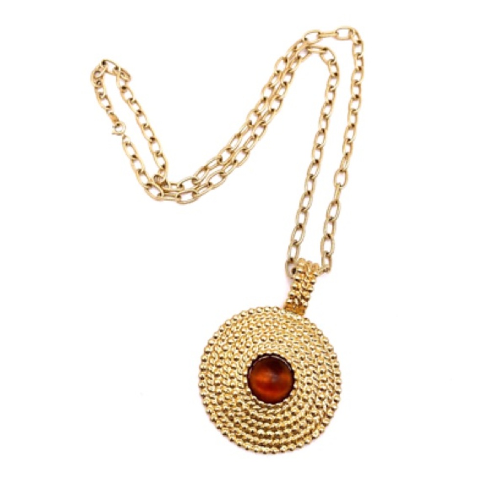VTG Modern Avon Medallion Necklace - Picture 4 of 15
